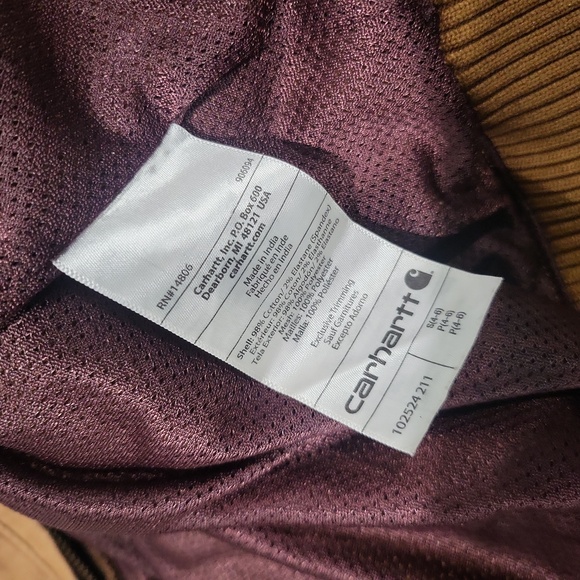 Carhartt Tan Bomber Jacket - Picture 6 of 6